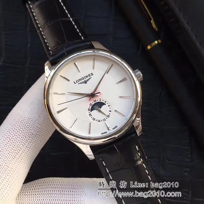 LONGINES浪琴 商務百搭 全自動機械男士腕表 WSS0646